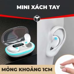Tai nghe ngủ KY X55 (Tặng kèm 2 phần quà: 1 bộ sticker hoạt hình + 1 cặp bao ngón tay chơi game) — Âm thanh Stereo chuẩn Hi-Fi, Chống nước IPX5, Khử tiếng ồn, Điều khiển cảm ứng 5