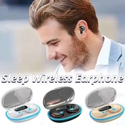 Tai nghe ngủ KY X55 (Tặng kèm 2 phần quà: 1 bộ sticker hoạt hình + 1 cặp bao ngón tay chơi game) — Âm thanh Stereo chuẩn Hi-Fi, Chống nước IPX5, Khử tiếng ồn, Điều khiển cảm ứng 9