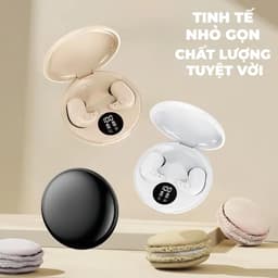 Tai nghe ngủ Y29 [3 Quà tặng] 1 Nhãn dán hoạt hình+1 Bao tay chơi game+1 Dây buộc, Không dây Bluetooth với thiết kế hình elip, Âm thanh trung thực cao, iPX5 không thấm nước, Giảm tiếng ồn ENC 3