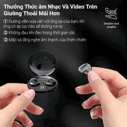 Tai nghe ngủ Y29 [3 Quà tặng] 1 Nhãn dán hoạt hình+1 Bao tay chơi game+1 Dây buộc, Không dây Bluetooth với thiết kế hình elip, Âm thanh trung thực cao, iPX5 không thấm nước, Giảm tiếng ồn ENC 8