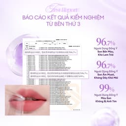 [PHIÊN BẢN GIỚI HẠN] Son Tint Lì COLORKEY Watery Tint Tím May Mắn, Lì Mịn Nhẹ Môi, Dưỡng Ẩm, Bền Màu Lâu Trôi 2.5g 5