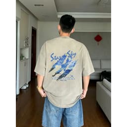 【Áo thun tay ngắn unisex】Áo thun in họa tiết thời trang xu hướng hè 2026, chất liệu cao cấp, thoáng mí và dễ chịu. 5