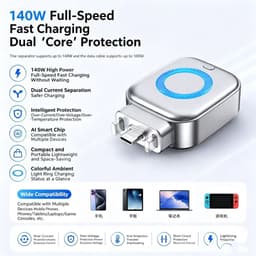 Bộ chuyển đổi Type-C tự cắt toàn bộ thông minh, Ngắt kết nối tự động đa năng để sạc ban đêm, Bộ tách ngăn ngừa quá tải 3