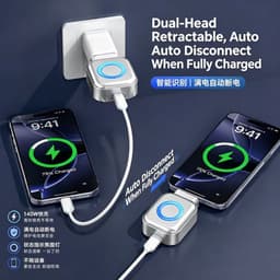 Bộ chuyển đổi Type-C tự cắt toàn bộ thông minh, Ngắt kết nối tự động đa năng để sạc ban đêm, Bộ tách ngăn ngừa quá tải 2