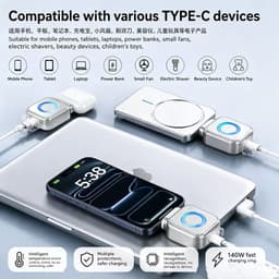 Bộ chuyển đổi Type-C tự cắt toàn bộ thông minh, Ngắt kết nối tự động đa năng để sạc ban đêm, Bộ tách ngăn ngừa quá tải 5