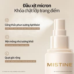 Xịt Khóa Makeup mistine 25ml/30ml/100ml – Xịt Cố Định Lớp Trang Điểm Lâu Trôi, Kiềm Dầu Suốt Ngày, Chống Lem Trôi, Hiệu Ứng Lì Mịn Tự Nhiên, Giữ Nền Bền Đẹp 4