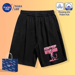 [Giao hàng trong ngày] Áo thun Cotton trắng da báo màu hồng hợp thời trang của NASA Họ ba cha mẹ và con cái mặc thời trang tay ngắn thông thường 6