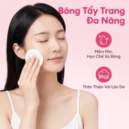 [MUA 3 TẶNG 1] Colorkey Luminous Bông tẩy trang Cotton mềm tiện lợi 100 miếng 4
