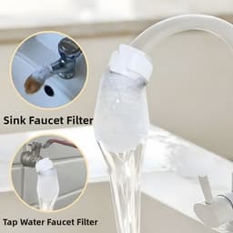 10 / 20 / 50 Cái Bộ Lọc Vòi Cotton, Đa Năng Với Bộ Lọc Vòi T-strap, Túi Lọc Nước Máy Chống Bắn Dày 5