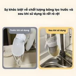 10 / 20 / 50 Cái Bộ Lọc Vòi Cotton, Đa Năng Với Bộ Lọc Vòi T-strap, Túi Lọc Nước Máy Chống Bắn Dày 6