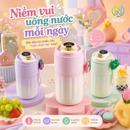 Bình Giữ Nhiệt Inox 316 Mới Cốc Di Động 2 Lớp bình nước giữ nhiệt 8
