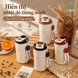 Bình Giữ Nhiệt Inox 316 Mới Cốc Di Động 2 Lớp bình nước giữ nhiệt 6