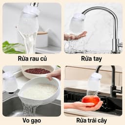 100PCS Túi bông lọc vòi nước đa năng chống bắn nước túi lọc nước máy dày mật độ cao có dây buộc lọc cát rỉ sét cặn vôi bụi bẩn dùng cho vòi bếp nhà tắm nóng lạnh 6