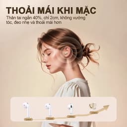 X15 Tai Nghe Nhét Tai Chân Ngắn Đời Mới Nhất [2 Quà tặng] chống ồn chủ động ANC, Âm thanh nổi mức HiFi, Công nghệ mạ điện cao cấp 7
