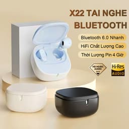 X22 Tai Nghe Chuôi Ngắn Mới Nhất [3 Quà tặng] 1 Nhãn dán hoạt hình+1 Bao tay chơi game+1 Dây buộc, Âm thanh nổi HiFi, Màn hình kỹ thuật số thông minh, Chống nước iPX5, Micro tích hợp, 3