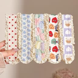 Hoa Ngọt Ngào Dệt Kim Tua Rua Ma Thuật Miếng Dán Cô Gái Tóc Gãy Phân Loại Miếng Dán Tóc Phụ Kiện 6