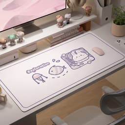 Thảm Trải Bàn Học & Làm Việc PU Cao Cấp Cảm Giác Mát Lạnh - Miếng Lót Chuột Cỡ Lớn 100x50cm 5