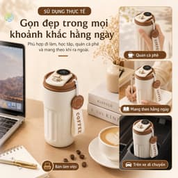 Bình Giữ Nhiệt Inox 316 Mới Cốc Di Động 2 Lớp bình nước giữ nhiệt 3