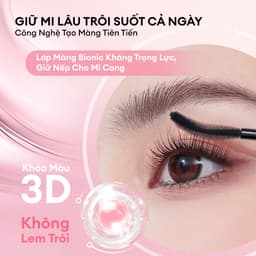 Mascara COLORKEY Chuốt Mi Dài Tơi Tự Nhiên, Cong Mi, Kháng Nước Lâu Trôi 24H 3
