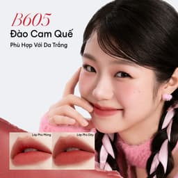 Son Kem Nhung Lì COLORKEY Velvet, Bền Màu Dễ Tán, Nhẹ Môi 2.5g 3