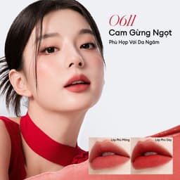 Son Kem Nhung Lì COLORKEY Velvet, Bền Màu Dễ Tán, Nhẹ Môi 2.5g 4
