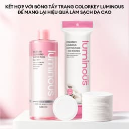 [MUA 2 TẶNG 1] Combo 2 Nước Tẩy Trang Dầu Nước Colorkey Luminous Sạch Sâu & Không Cồn 500ml 5