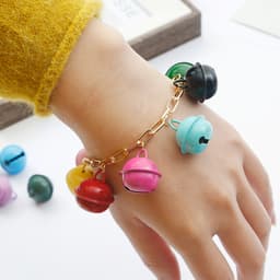 Set 5/10c Quả Chuông Treo Kim Loại Màu Ngẫu Nhiên - Phụ Kiện Làm Đồ DIY, Trang Trí Móc Khóa, Vòng Cổ Thú Cung 7
