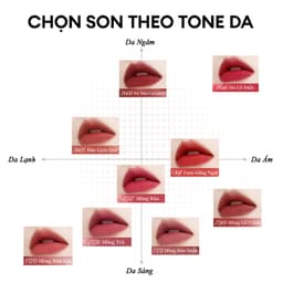 Son Kem Nhung Lì COLORKEY Velvet, Bền Màu Dễ Tán, Nhẹ Môi 2.5g 7