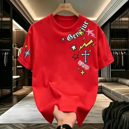 Áo thun nam NASA – Áo thun ngắn tay cổ tròn hợp thời trang, Áo họa tiết thông thường Unisex, Vải thoáng khí thoải mái mềm mại 4