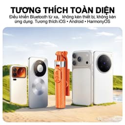 M1 SE Gậy Chụp Ảnh Đa Năng – Gậy selfie đầu tiên dành cho giới trẻ, Màu tươi trẻ - Chuẩn cá tính, Siêu Mini - Siêu Thời Trang, 3 trong 1 gậy selfie kiêm chân tripod, Dài 0.75m có thể điều chỉnh xoay 360 độ 6