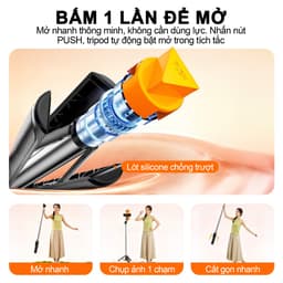 M1 SE Gậy Chụp Ảnh Đa Năng – Gậy selfie đầu tiên dành cho giới trẻ, Màu tươi trẻ - Chuẩn cá tính, Siêu Mini - Siêu Thời Trang, 3 trong 1 gậy selfie kiêm chân tripod, Dài 0.75m có thể điều chỉnh xoay 360 độ 9
