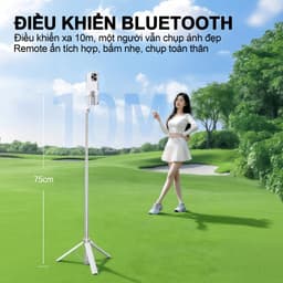 M1 SE Gậy Chụp Ảnh Đa Năng – Gậy selfie đầu tiên dành cho giới trẻ, Màu tươi trẻ - Chuẩn cá tính, Siêu Mini - Siêu Thời Trang, 3 trong 1 gậy selfie kiêm chân tripod, Dài 0.75m có thể điều chỉnh xoay 360 độ 7