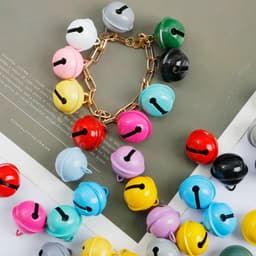 Set 5/10c Quả Chuông Treo Kim Loại Màu Ngẫu Nhiên - Phụ Kiện Làm Đồ DIY, Trang Trí Móc Khóa, Vòng Cổ Thú Cung 6