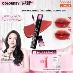[KOL] Son Bóng COLORKEY, Gương Bóng Căng Mọng, Lâu Trôi, Son môi bóng 2.5g 1