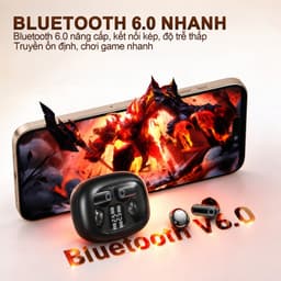 Y36 (2 cặp tai nghe) Mới Nhất Tai Nghe Đôi, 1 Cặp tai nghe chuôi ngắn và 1 Cặp tai nghe ngủ, Nghe nhạc liên tục hơn 30 giờ, Âm thanh nổi cấp độ HiFi, Chống ồn AI - Gọi rõ nét, Êm da - Không đau tai, Mở nắp kết nối ngay 4