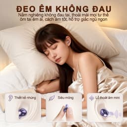 Y36 (2 cặp tai nghe) Mới Nhất Tai Nghe Đôi, 1 Cặp tai nghe chuôi ngắn và 1 Cặp tai nghe ngủ, Nghe nhạc liên tục hơn 30 giờ, Âm thanh nổi cấp độ HiFi, Chống ồn AI - Gọi rõ nét, Êm da - Không đau tai, Mở nắp kết nối ngay 7