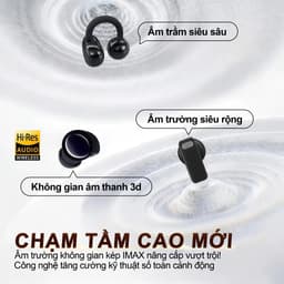 Y239 (3 cặp tai nghe) Tai Nghe 6 in 1 Mẫu Mới Nhất, 1 Cặp tai nghe kẹp tai và 1 Cặp tai nghe ngủ và 1 Cặp tai nghe chân ngắn, Đáp ứng mọi kịch bản – dùng là thích! Âm thanh nổi cấp độ HiFi, Nghe nhạc liên tục hơn 40 giờ 8