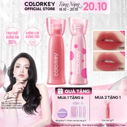 [MUA 2 TẶNG 1] Son COLORKEY Watery Tint, Lì Mịn Nhẹ Môi, Không Dính, Lâu Trôi 1.8g 1