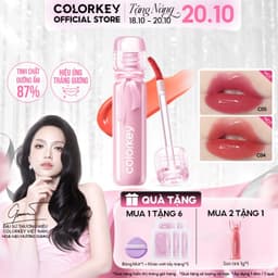 [PHIÊN BẢN GIỚI HẠN] Son Môi Lip Lacquer Colorkey Dưỡng Môi Mềm Mịn Căng Bóng 3ml 1