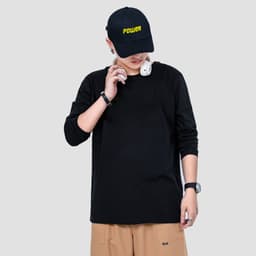 Áo thun nam nữ tay dài form rộng unisex hàn quốc HY KOREA In Hình Los Angeles 234. 4
