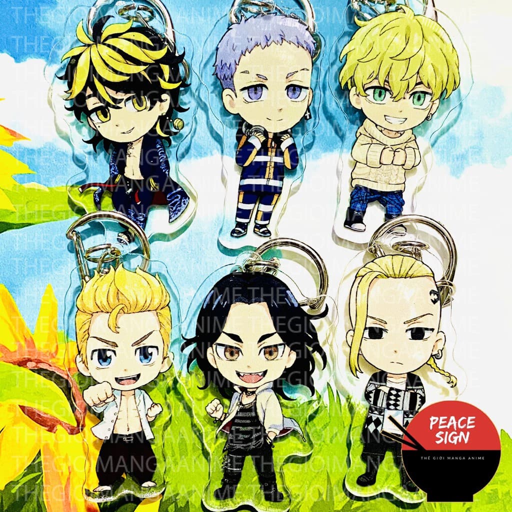(mua 1 tặng 1) ( Mica ) Móc khóa in hình TOKYO REVENGERS Kịch Trường Của Takemichi anime chibi dễ thương M1