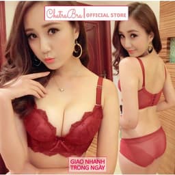 CT123 Bộ đồ lót ren áo siêu nâng ngực quyến rũ 8