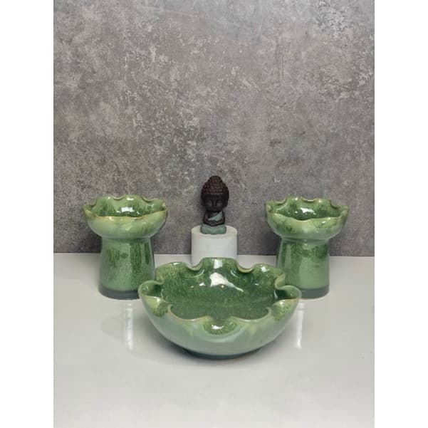 Ly sứ Bát Tràng đựng phật thủ