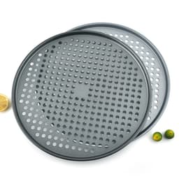 Woedpez Pizza Pan Pizza Đĩa Nướng Bánh Chống Dính Máy Nướng Bánh Chảo Giòn Khay Có Lỗ 3