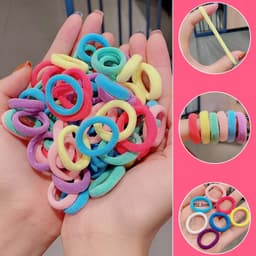 Bộ Dây Buộc Tóc 100 chun Co Dãn Xinh Xắn Nhiều Màu Phong Cách Hàn Quốc Cho Bé Gái.. GIA DỤNG VĨNH NGÂN 6