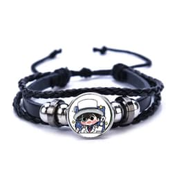 (mua 1 tặng 1) Vòng tay da lộn in hình nhân vật CONAN KAITO KID Thám tử lừng danh anime chibi tiện lợi xinh xắn 2