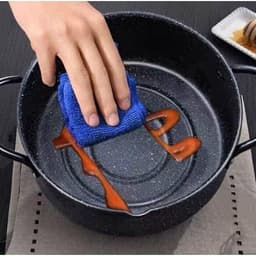 Nồi chiên ngập dầu Mojoo xuất nhật tặng kèm vỉ gác dầu mỡ tiện lợi 3
