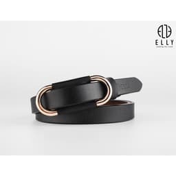 [Tặng hộp 20.10] Thắt lưng nữ ELLY ED57 khóa luồn dây da thật cao cấp dây nịt nữ thời trang chính hãng 4