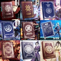 (nhiều mẫu) Sổ bìa da Jujutsu Kaisen Genshin Impact Ma Đạo Tổ Sư Kimetsu No Yaiba RE:ZERO anime chibi 2