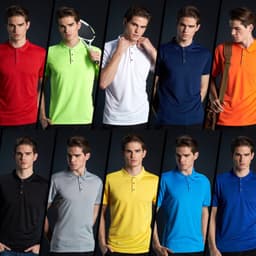 Áo thun nam ngắn tay có cổ POLO cotton mặc cực mát và thoải mái. 5